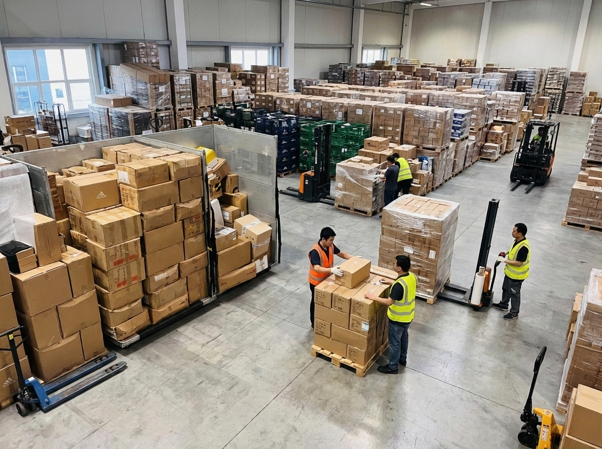 TMN Vertriebs GmbH Mitarbeiter im Lager Berlin B2B Logistik